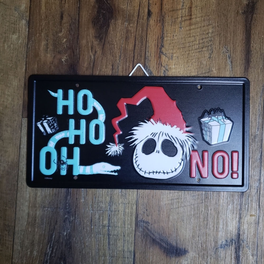 Nightmare Before Christmas Holiday Themed Decorative Hanging Sign